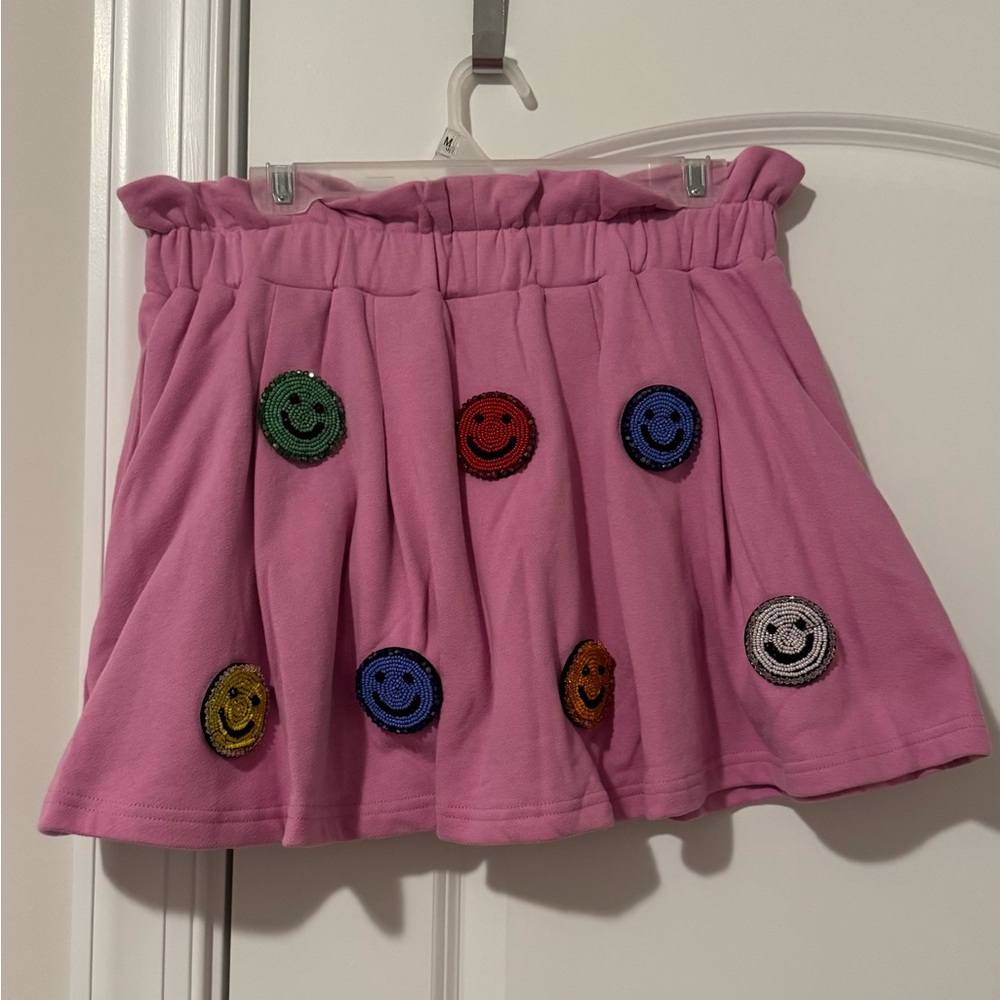 Pink Smiley Face Skort - Picture 2 of 2